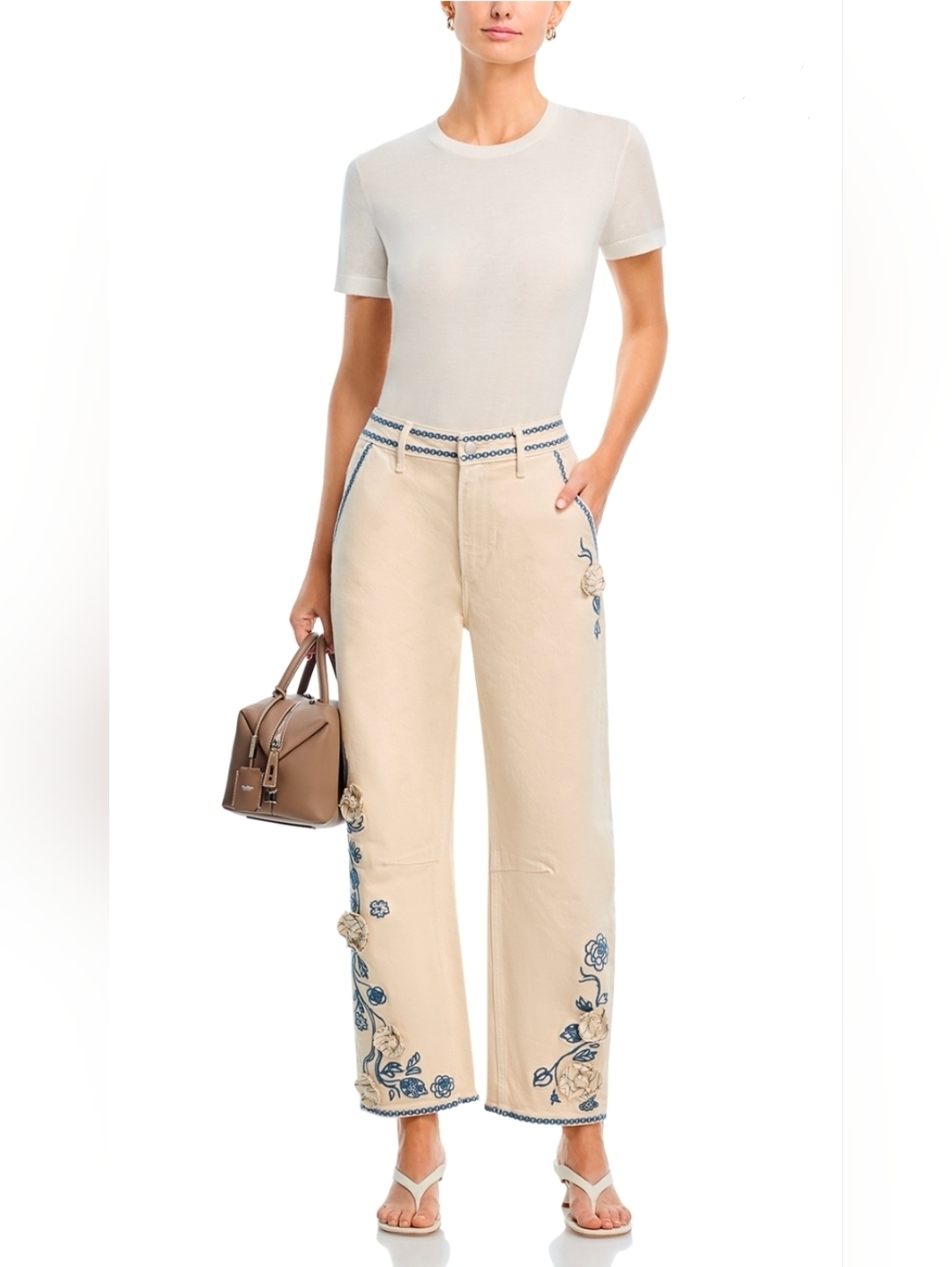 Nwt Driftwood Barbara Ravashing Rosette Barrel Jean